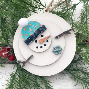 DIY Melting Snowman Trio Ornaments