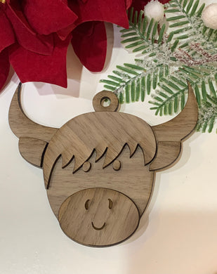 DIY Highland Cow Ornament