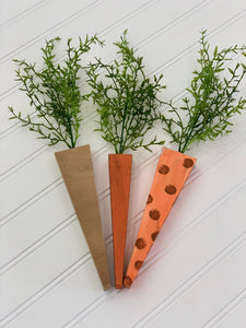Wood Carrots Trio DIY