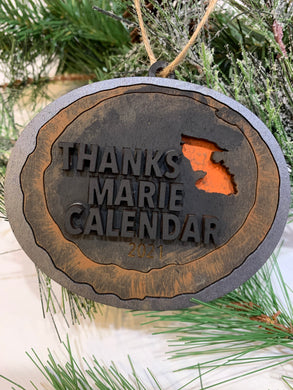 Thanks Marie Calendar ornament