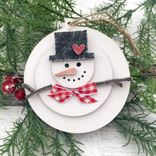 Load image into Gallery viewer, DIY Melting Snowman Trio Ornaments