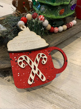 Load image into Gallery viewer, Candy Cane Mug Wood Bead Garland
